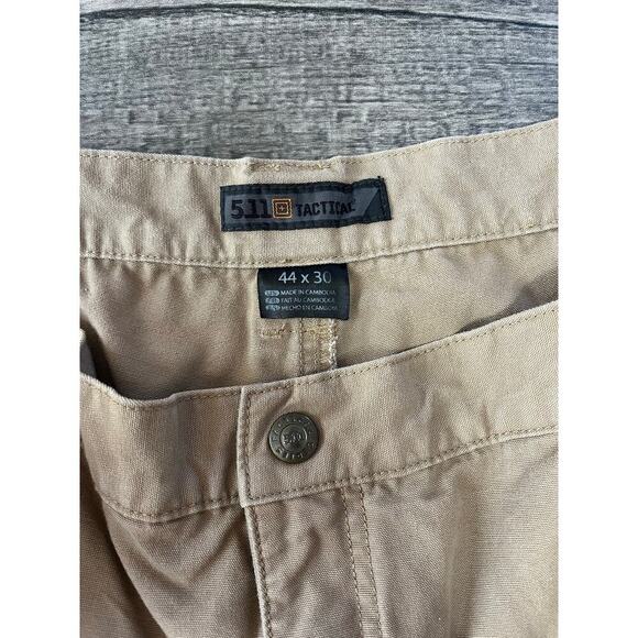 5-11 Tactical Men's Cotton Canvas Cargo Pants 44X30, Coyote. Style# 74251 - Picture 3 of 10